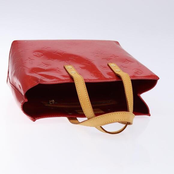 LOUIS VUITTON Monogram Vernis Reade PM Hand Bag Red Rouge M91088 - Picture 6 of 13